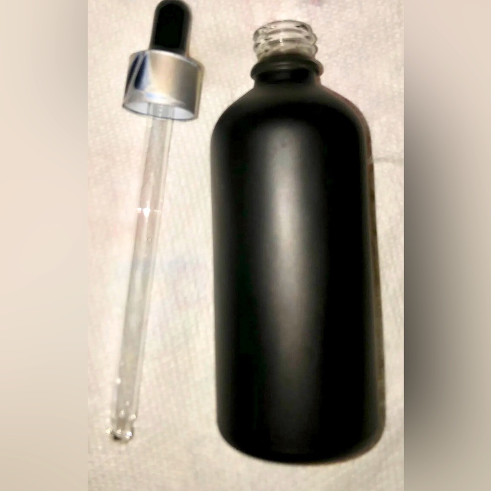 100ml Empty Black Glass Dropper Bottle| For Essential Oils| Aromatherapy| Liquid
